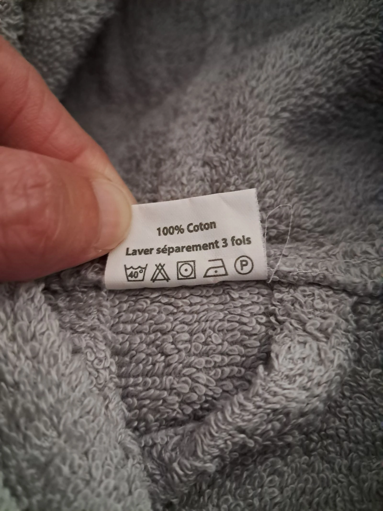 Grey bathrobe size 8/10 years – photo 6